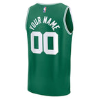 Boston Celtics  Youth Custom Fast Break Jersey - Kelly Green - Icon Edition/White/Black