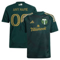 Portland Timbers adidas Youth 2025 Forever Green & Gold Replica Custom Jersey - Green