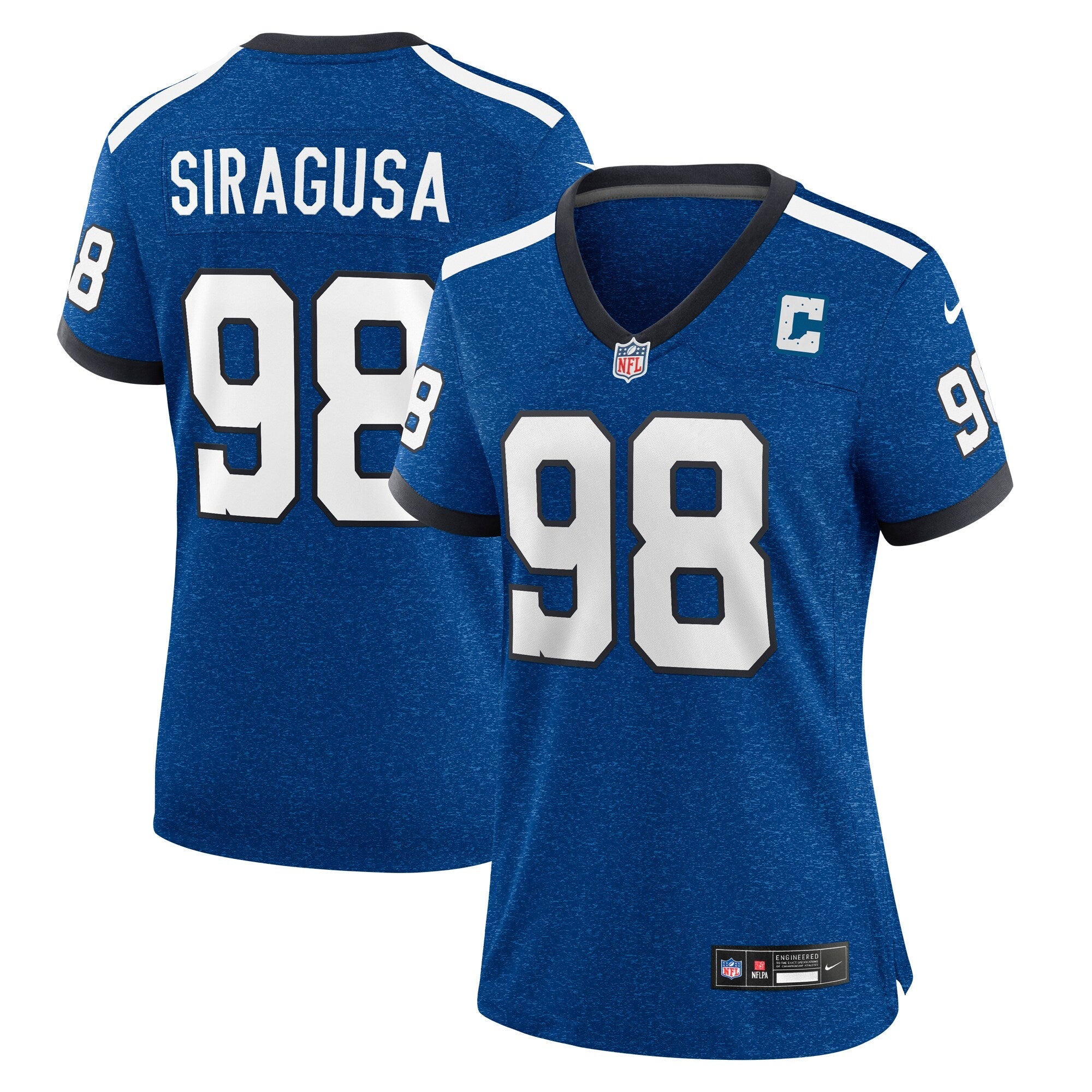 Tony Siragusa Indianapolis Colts Nike Women's Game Retired Player Jersey - Royal/Blue