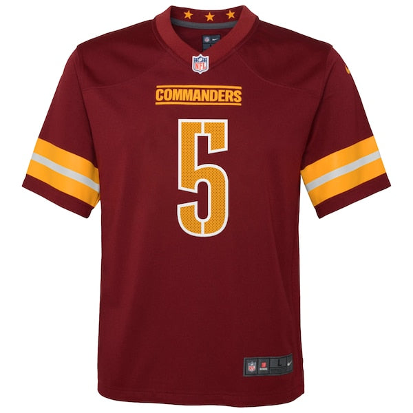 Jayden Daniels Washington Commanders Nike Youth 2024 NFL Draft First Round Pick Player Game Jersey - Burgundy