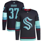 Yanni Gourde Seattle Kraken adidas Home Authentic Pro Primegreen Player - Jersey - Deep Sea Blue