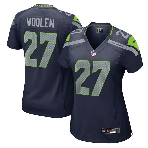 Riq Woolen Seattle Seahawks Nike Women's Team Game Jersey -  College Navy/Neon Green/Navy/Royal