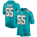 Jerome Baker Miami Dolphins Nike Game Jersey - Aqua