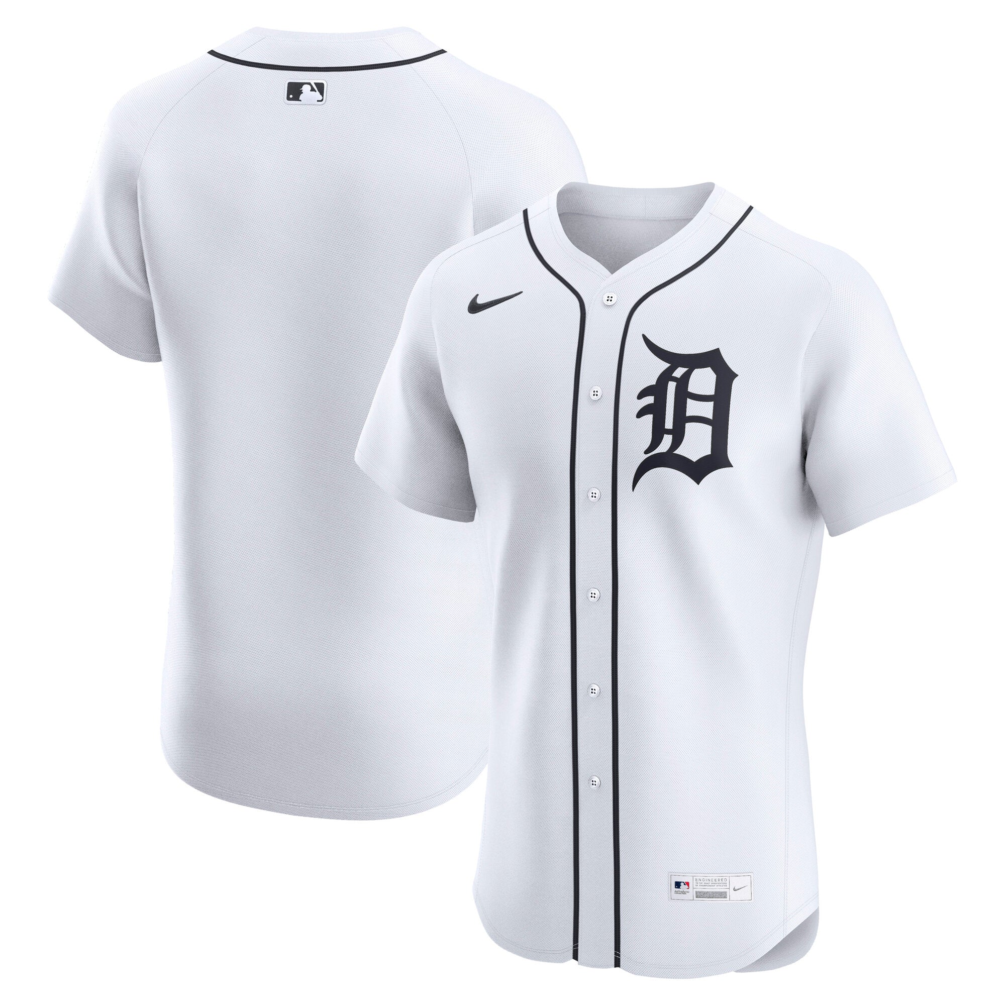 Detroit Tigers Nike Alternate 2 Elite Jersey - Navy/White