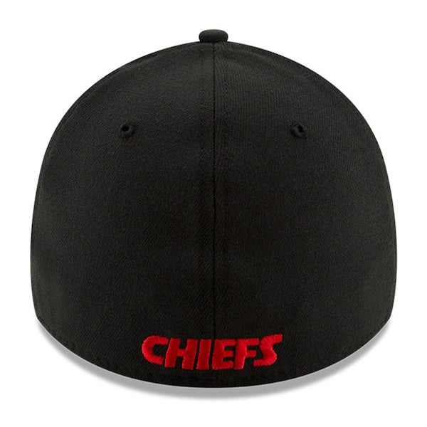 Kansas City Chiefs New Era Super Bowl LVIII Champions Side Patch 39THIRTY Flex Hat - Black