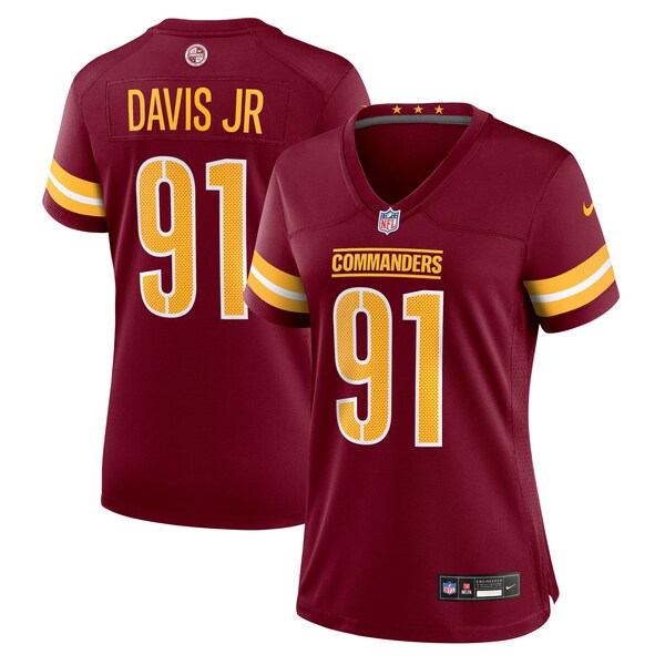 Carl Davis Jr. Washington Commanders Nike Women's Team Game Jersey -  Burgundy