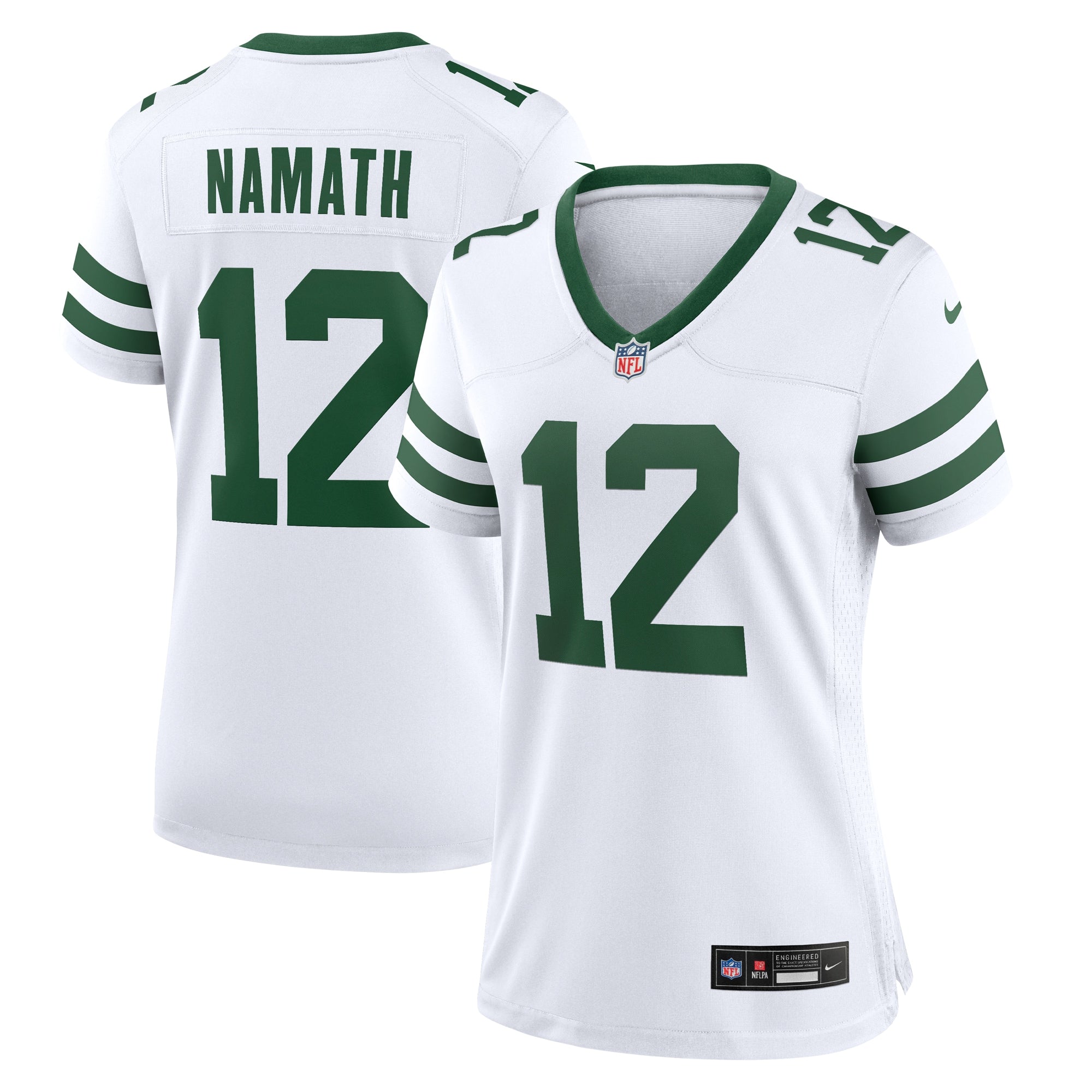 Joe Namath New York Jets Nike Women's Game Retired Player Jersey - Gotham Green/White