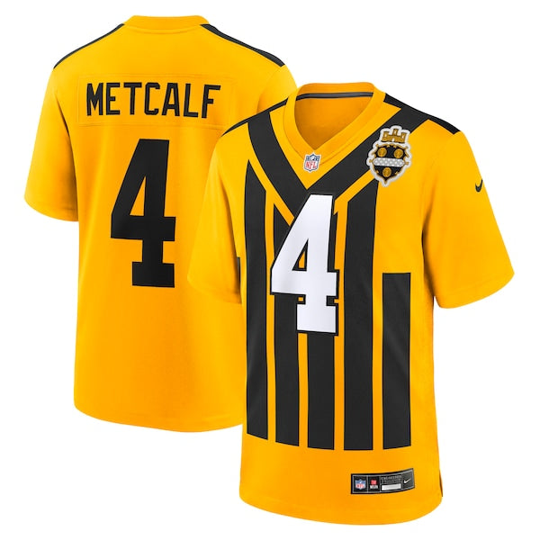 DK Metcalf Pittsburgh Steelers Nike Alternate 1933 Throwback Game Jersey - Gold/White/Black