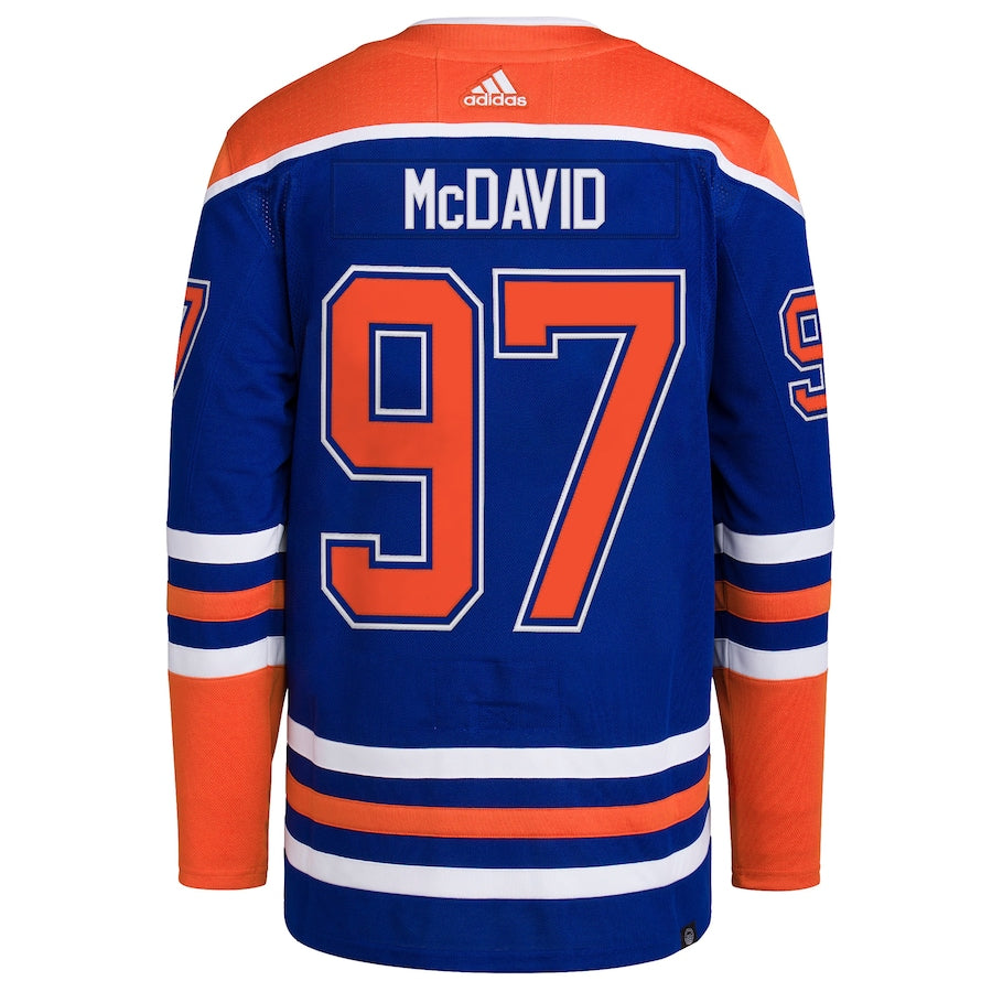 Connor McDavid Edmonton Oilers adidas Home - Primegreen Authentic Pro Player Jersey - Royal