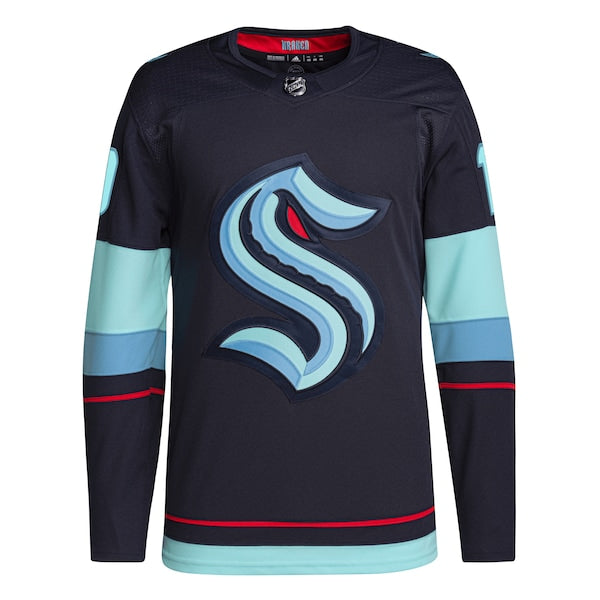 Jared McCann Seattle Kraken adidas Home Authentic Primegreen Player Jersey - Deep Sea Blue/White