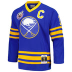 Pat LaFontaine Buffalo Sabres Captain Patch 1992/93 Blue Line Player Jersey - Royal