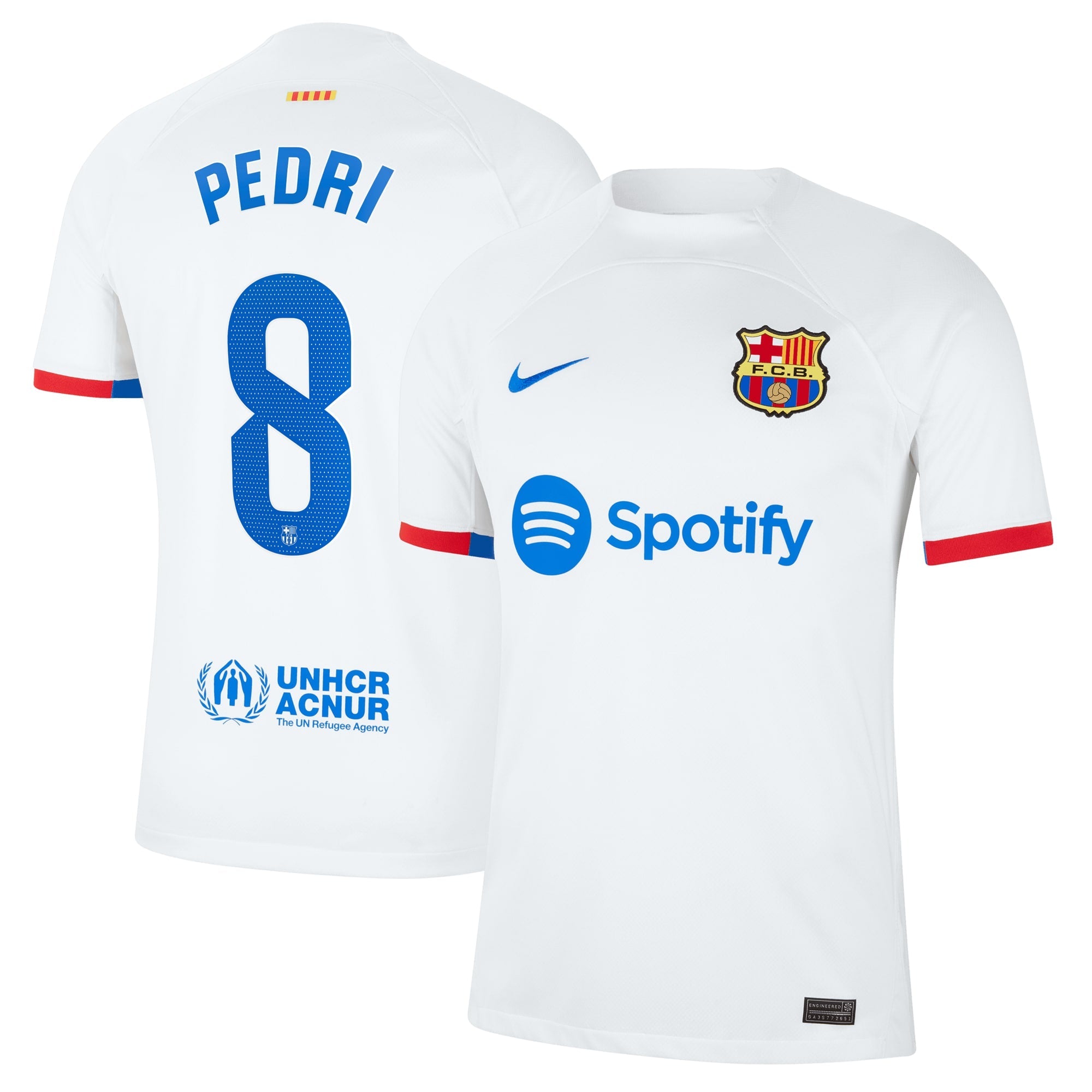 Pedri Barcelona Nike 2023/24 Home Replica Jersey - Royal/Aqua/White