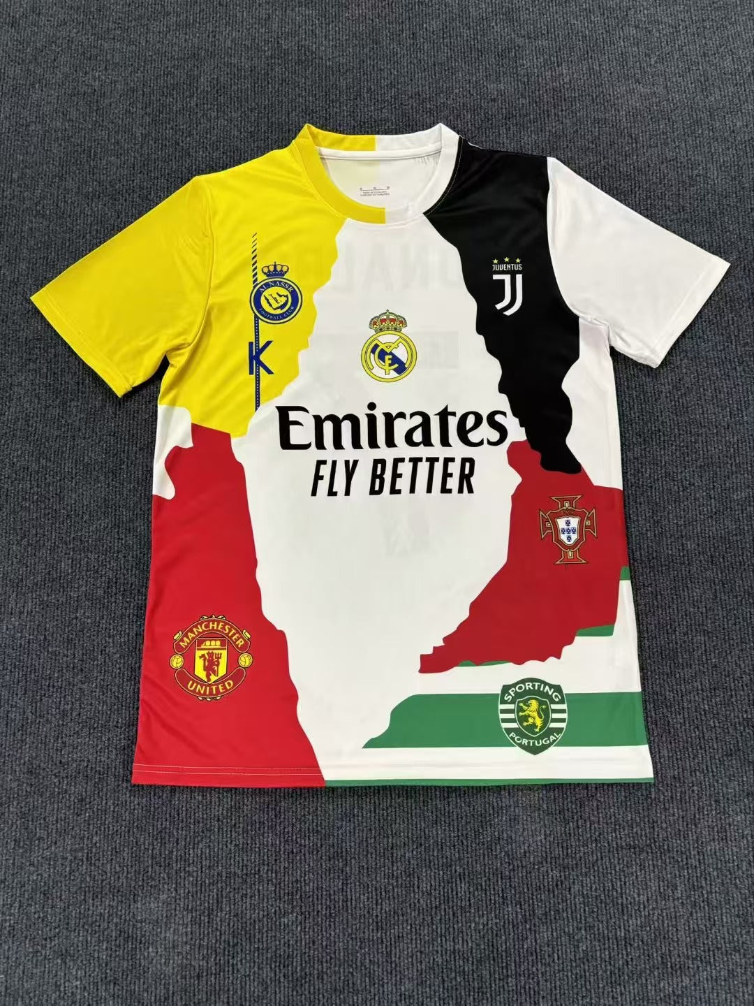 Cristiano Ronaldo All Club Football Logo Limited Edition Jersey