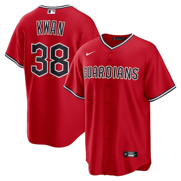 Steven Kwan Cleveland Guardians Nike Alternate Replica 2.0 Player Jersey - Red