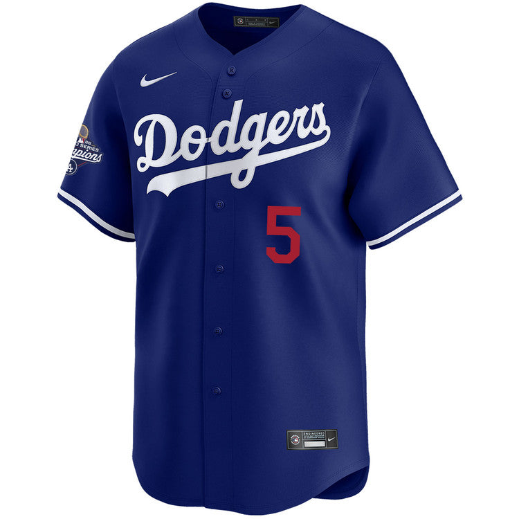 Freddie Freeman Los Angeles Dodgers Nike 2025 World Series Champions Limited Jersey - Royal