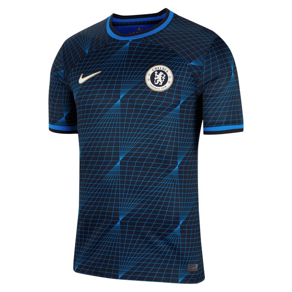 Moisés Caicedo Chelsea Nike 2023/24 Away Stadium Replica Player Jersey - Navy/Blue/Mint