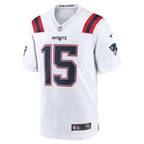 Ezekiel Elliott New England Patriots Nike Game Player Jersey - White/Navy/Red