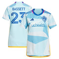Cole Bassett Colorado Rapids adidas Women's 2024 New Day Kit Replica Jersey - Light Blue