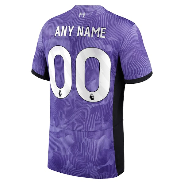 Liverpool Nike 2023/24 Third Stadium Replica Custom Jersey - Purple