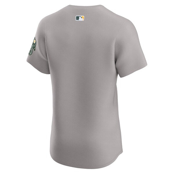 Oakland Athletics Nike Road Vapor Premier Elite Patch Jersey - Gray
