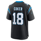 Jalen Coker Carolina Panthers Nike Team Game Jersey -  Black