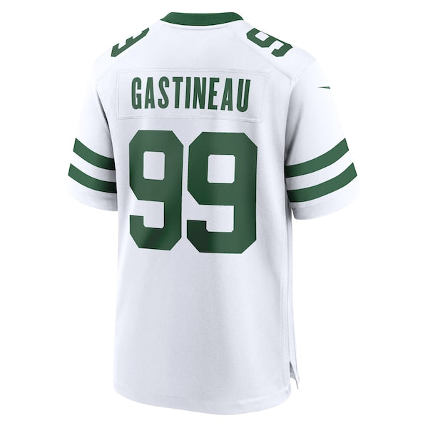 Mark Gastineau New York Jets Nike Legacy Retired Player Game Jersey - White/Green
