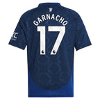 Alejandro Garnacho Manchester United adidas Youth 2024/25 Away Replica Player Jersey - Navy