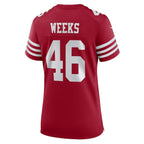 Jon Weeks San Francisco 49ers Nike Women's Team Game Jersey -  Scarlet