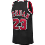 Michael Jordan Chicago Bulls 1997/98 Hardwood Classics Authentic Jersey - Black/Scarlet/White