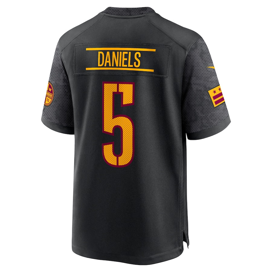 Jayden Daniels Men's Washington Commanders Nike Alternate Game Player Jersey - Black