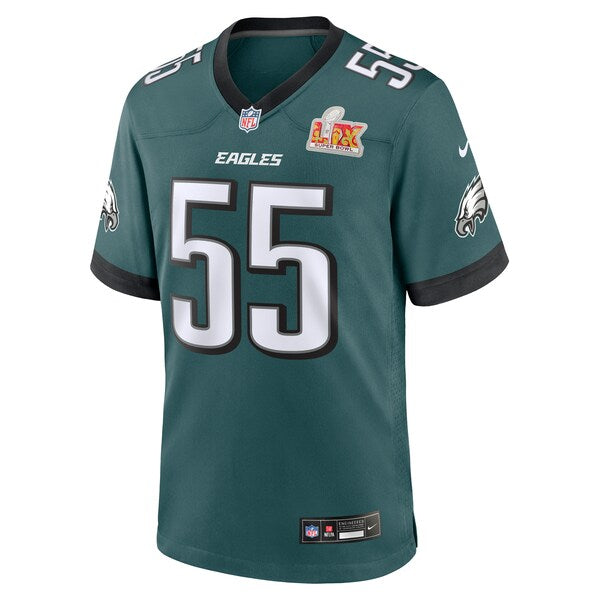 Brandon Graham Philadelphia Eagles Nike Super Bowl LIX Game Player Jersey - Midnight Green