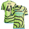 Declan Rice Arsenal adidas 2023/24 Away Authentic Player Jersey - Yellow/Red