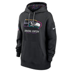 Seattle Seahawks Nike Women's 2024 NFL Crucial Catch Club Pullover Hoodie - Black