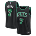 Jaylen Brown Boston Celtics  Fast Break Replica Player Jersey - Statement Edition - Black