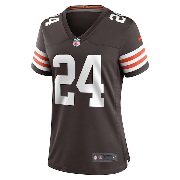 Nick Chubb Cleveland Browns Nike Women's Team Game Jersey -  Brown/White