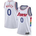 Tyrese Maxey Philadelphia 76ers Nike Unisex 2024/25 Swingman Player Jersey - City Edition - White
