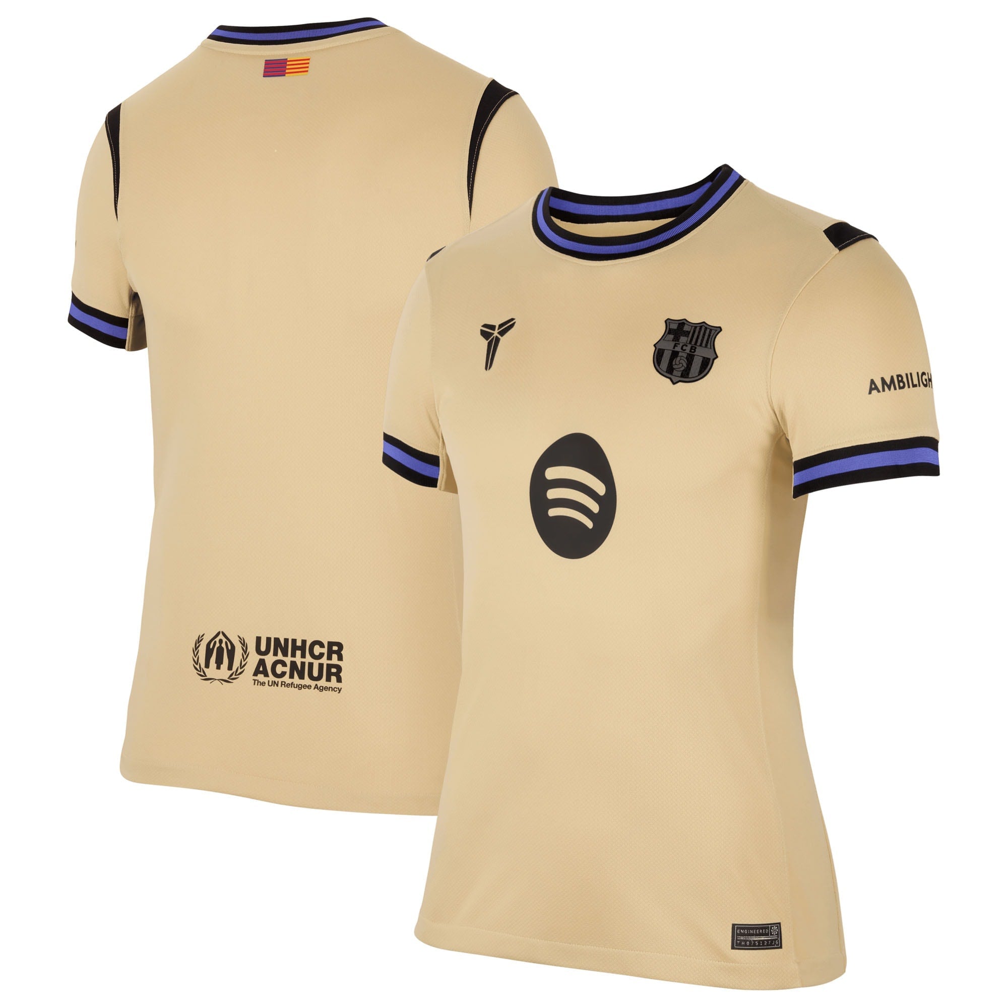 Barcelona Nike Women's 2025/26 Third Replica Jersey - Orange/Gold