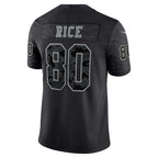 Men's Nike Jerry Rice Black San Francisco 49ers Retired Player RFLCTV Limited Jersey