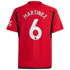Lisandro Martínez Manchester United adidas Youth 2023/24 Home Replica Player Jersey - Red
