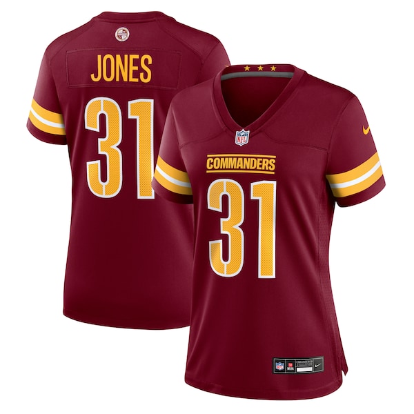 Jonathan Jones Washington Commanders Nike Women's Team Game Jersey -  Burgundy