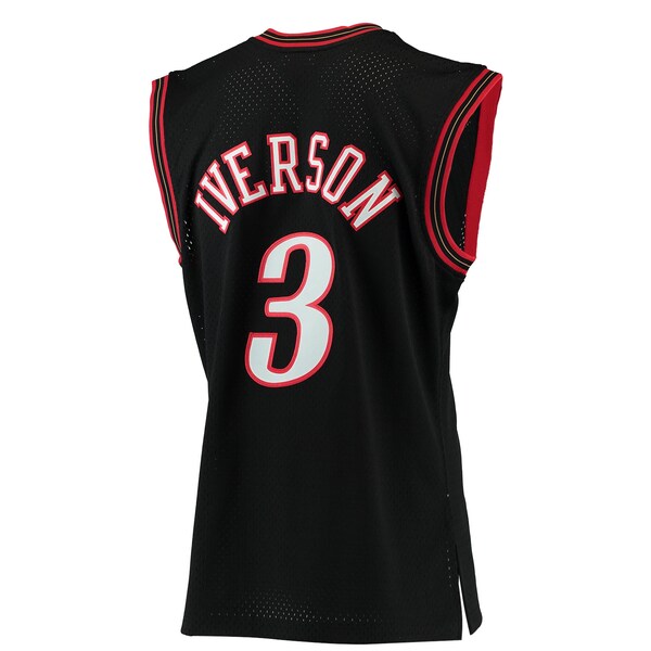 Allen Iverson Philadelphia 76ers 2000/01 Hardwood Classics Swingman Jersey - Black
