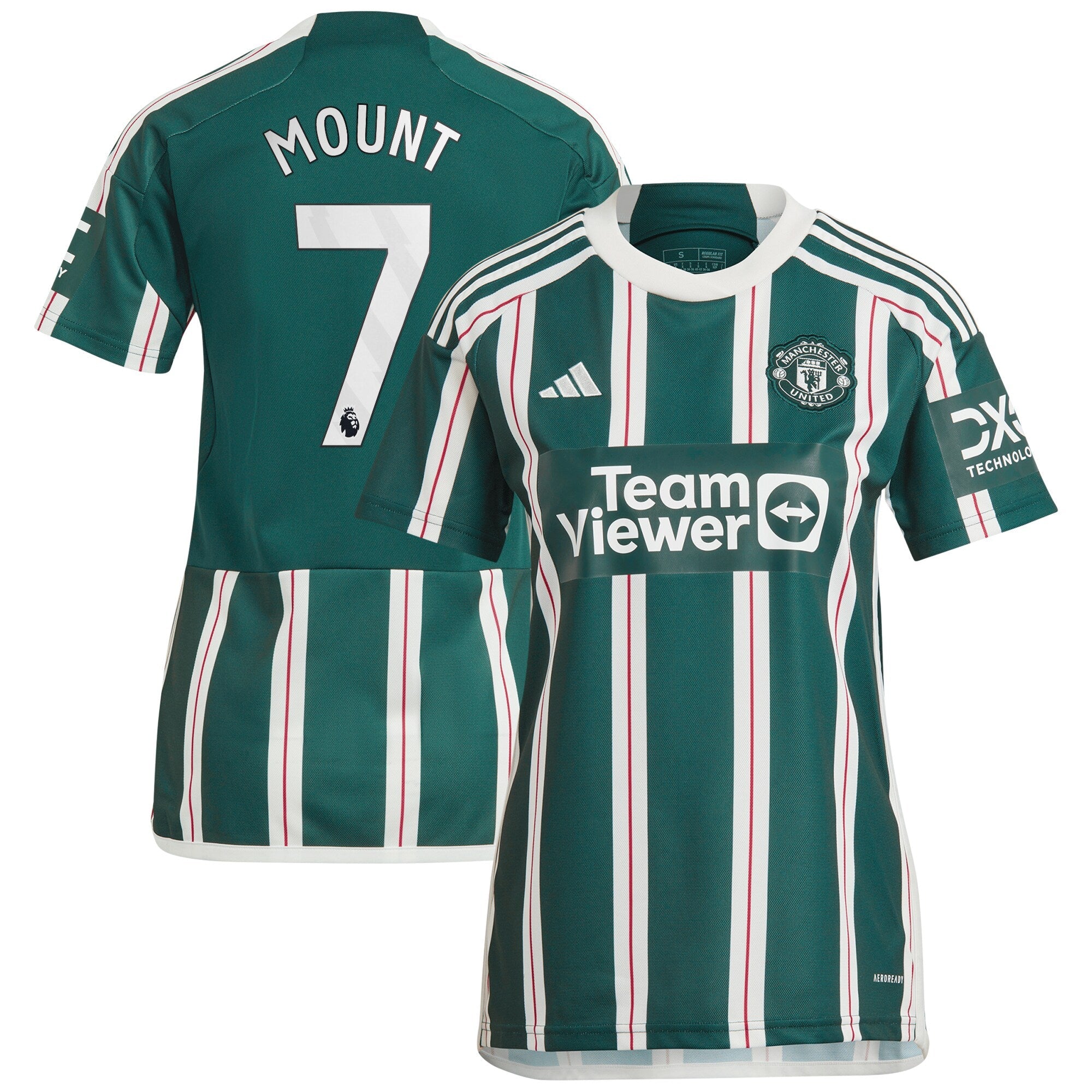 Mason Mount Manchester United adidas Women's 2023/24 Home Replica Player Jersey - Red/Green