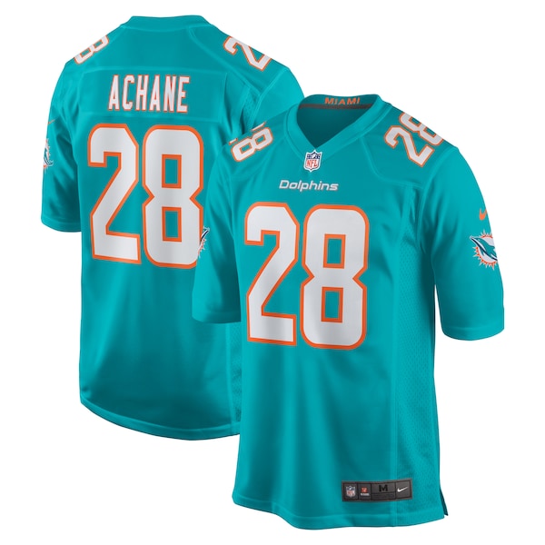 Devon Achane Miami Dolphins Nike Player Game Jersey - Aqua/White