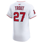 Mike Trout Los Angeles Angels Nike Home ElitePlayer  Jersey - White/Red