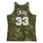 Patrick Ewing New York Knicks Hardwood Classics 1991/92 Ghost Green Swingman Jersey - Camo