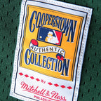 Rickey Henderson Oakland Athletics 1998 Cooperstown Mesh Batting Practice Jersey - Green