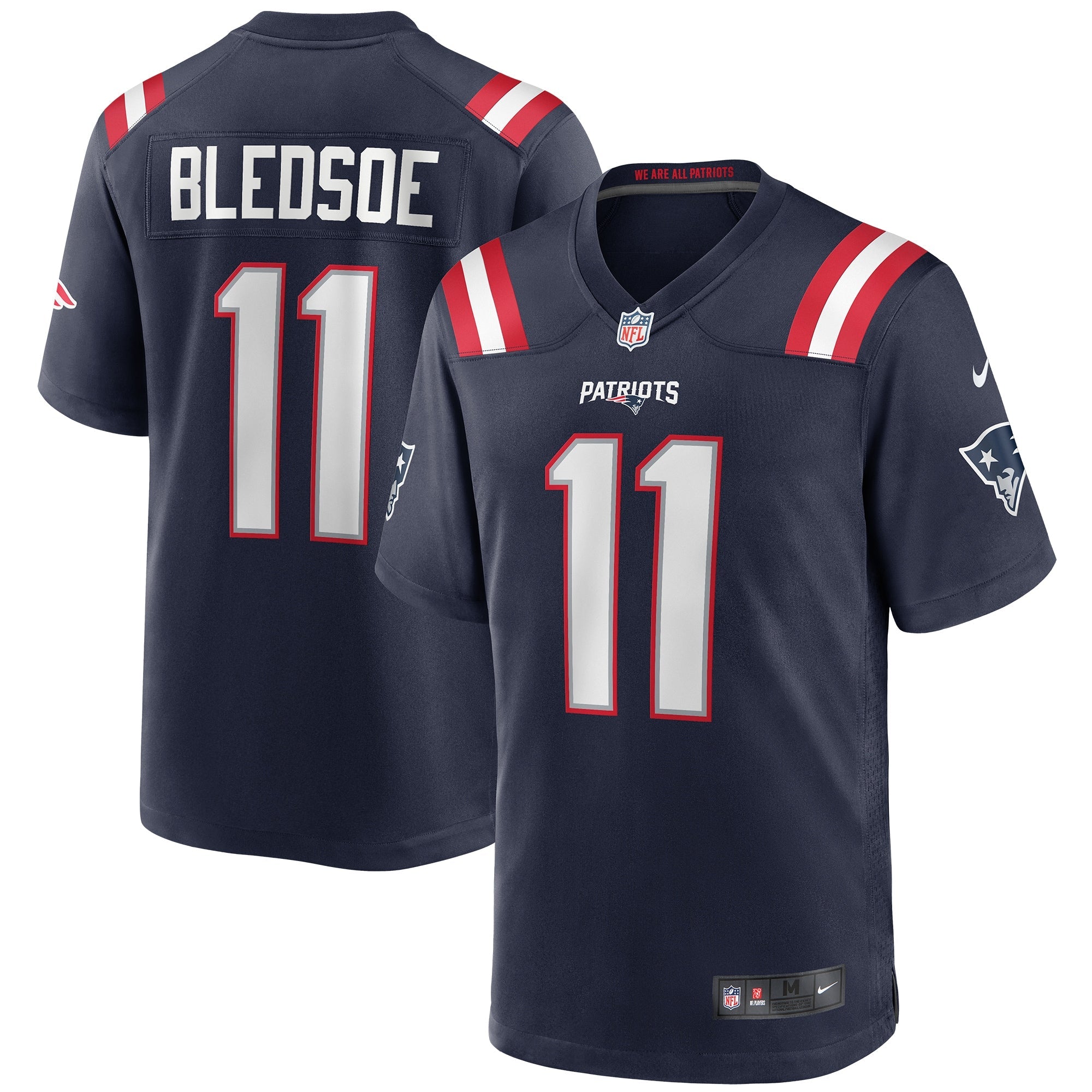 Drew Bledsoe New England Patriots Nike Retired Player Alternate Game Jersey - Red/Navy