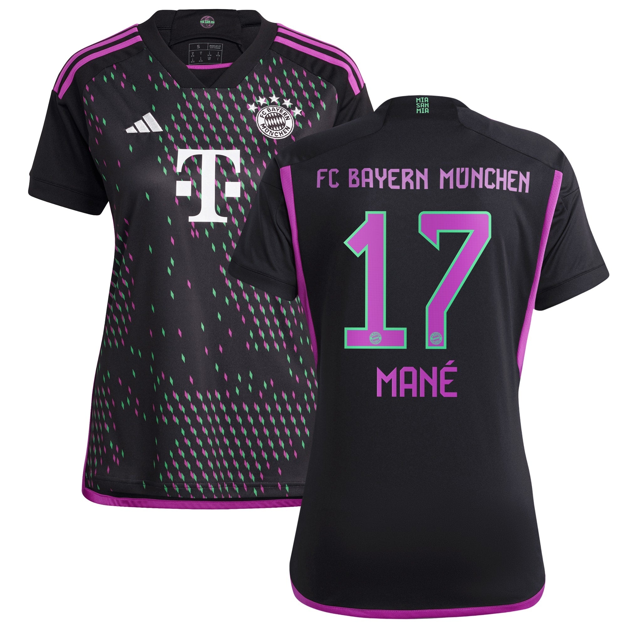 Sadio Mané Bayern Munich adidas Women's 2023/24 Home Replica Jersey - White/Black
