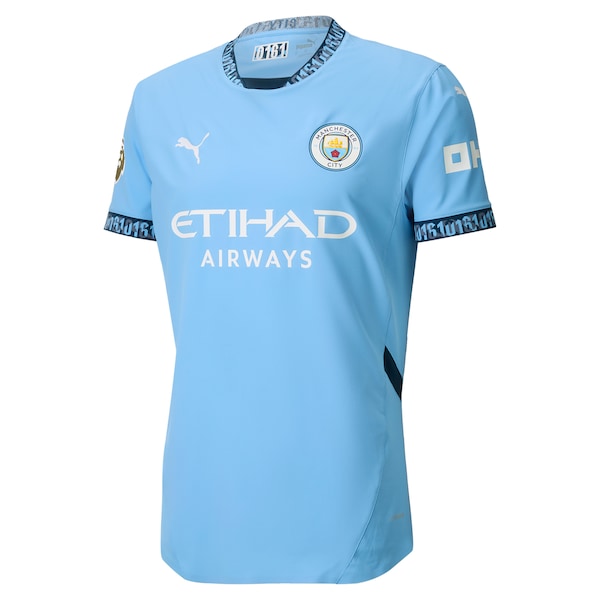 Manchester City Puma 2024/25 Home Authentic Custom Jersey - Light Blue