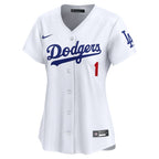 Los Angeles Dodgers Nike Women's #1 Mom Home Limited Jersey - White